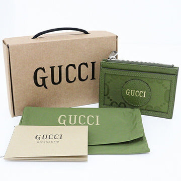 Gucci Card Case 635583 Forest Green GG Nylon
