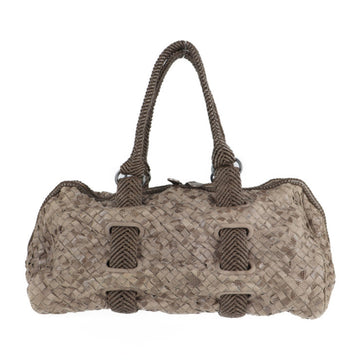 Bottega Veneta intrecciato handbag 204793 leather brown Boston bag