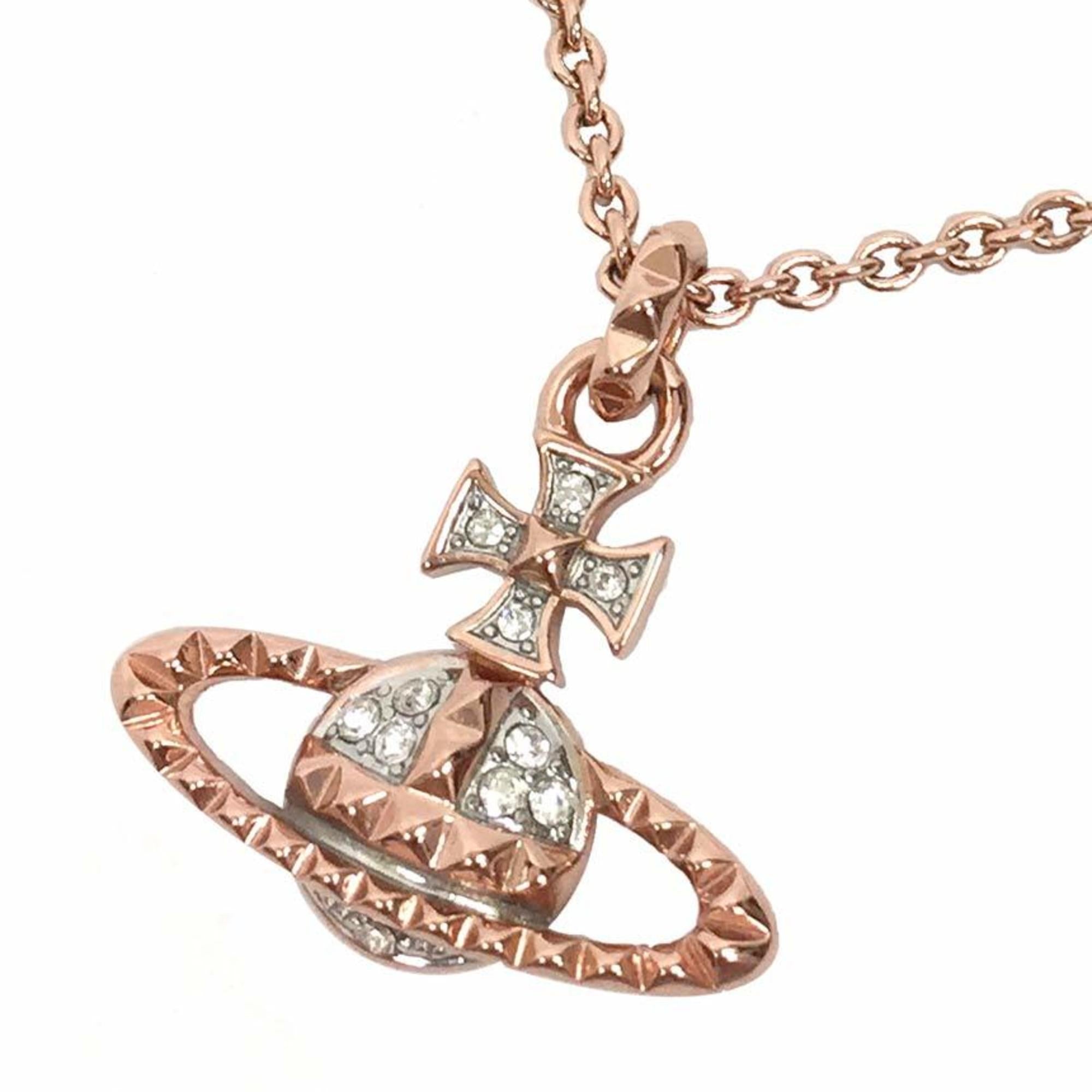 Mayfair Small Orb Pendant Necklace in RHODIUM-Crystal | Vivienne Westwood®