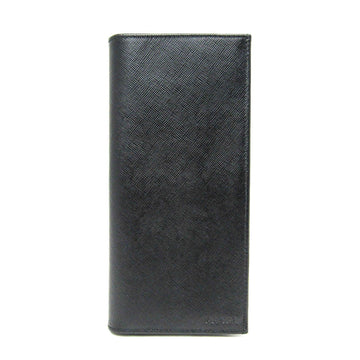 PRADA Men,Women Leather Long Wallet [bi-fold] Black