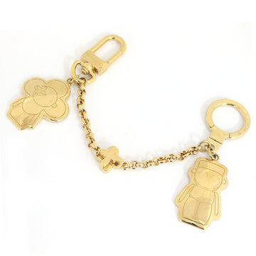 LOUIS VUITTON Bag Charm Chain Vivienne Gaston BFF M00359 Gold Color Ladies Keychain