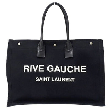 SAINT LAURENT Bag Women's Rive Gauche Tote Canvas Black