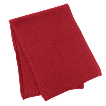 HERMES cashmere muffler ladies red plain