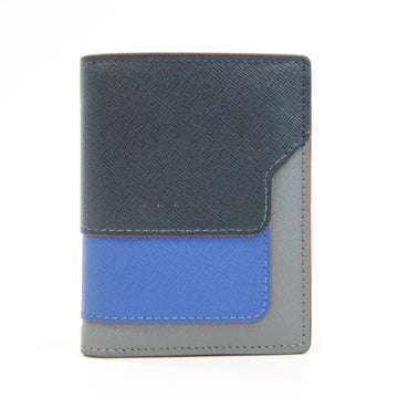 MARNI PFMOQ14U13 LV520 Men,Women Leather Wallet [bi-fold] Blue,Gray,Navy