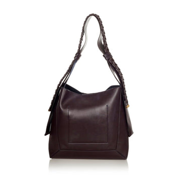 Stella McCartney Shoulder Bag Dark Purple Leather Ladies