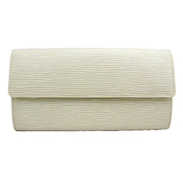 LOUIS VUITTON Epi Sarah Wallet M6516J Women's Epi Leather Long Wallet [tri-fold] LV Off White