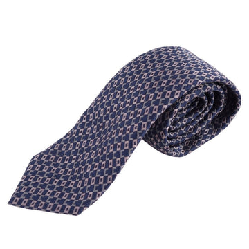 DIOR HOMME Necktie 100% Silk Men's Navy/Gray/Pink
