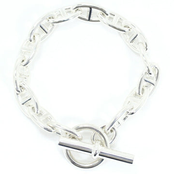 HERMES Bracelet Chaine d'Ancle GM Chain 14 Frames Silver 925 SV925  Men's Women's 14Links BB3408-r