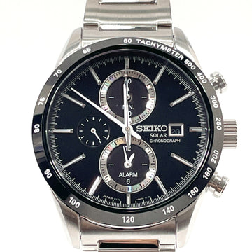 SEIKO Chronograph Spirit Watch Stainless Steel/Stainless Steel  V172-0AP0 Men's Silver