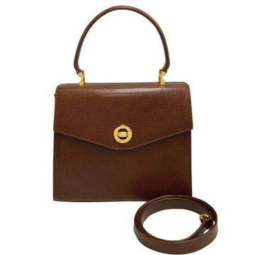 TIFFANY&Co.  Vintage Leather Genuine 2way Handbag Shoulder Bag Brown