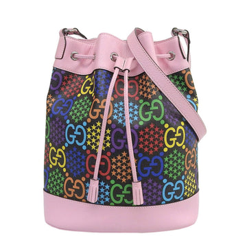 Gucci Bag Ladies Psychedelic Shoulder PVC Pink x Multi 598149