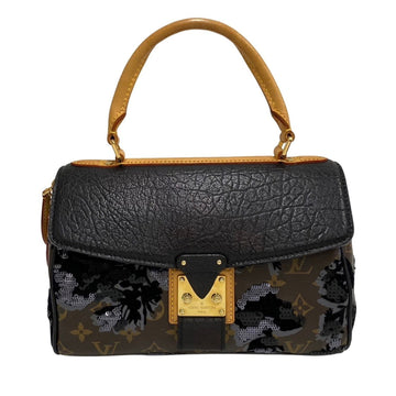 LOUIS VUITTON Fleur de Ge Carrousel Monogram Leather Handbag Brown 45538