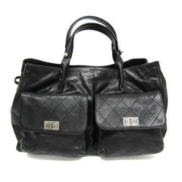 CHANEL Caviar Skin Women's Leather Tote Bag Black