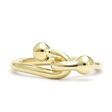 TIFFANY Double Hook Ring Yellow Gold [18K] Fashion No Stone Band Ring Gold