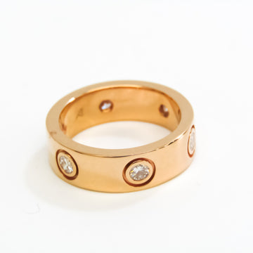 CARTIER Love Full Diamond Ring 150th Anniversary Limited Pink Gold [18K] Diamond Band Ring