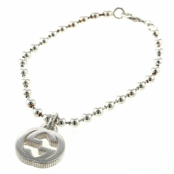Gucci Bracelet Interlocking G Ball Chain Silver 925 Ladies GUCCI
