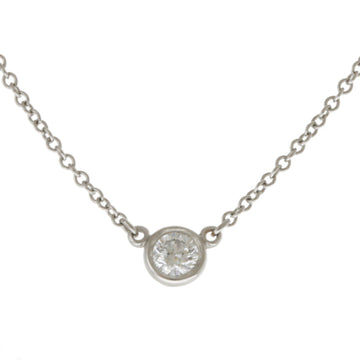 TIFFANY&Co. visor yard necklace Pt950 platinum diamond women's