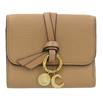 CHLOE  Alphabet Leather Trifold Wallet CHC21WP718F5726X Brown Women's