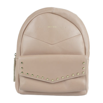 JIMMY CHOO CASSIE Cassie rucksack daypack leather pink beige backpack studs