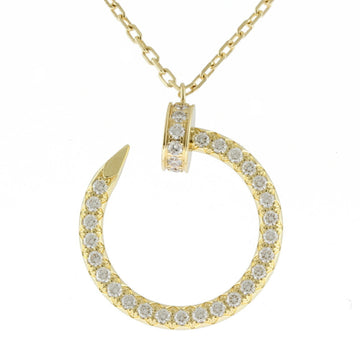 CARTIER Just Ankle Diamond Necklace 18K K18 Yellow Gold Ladies