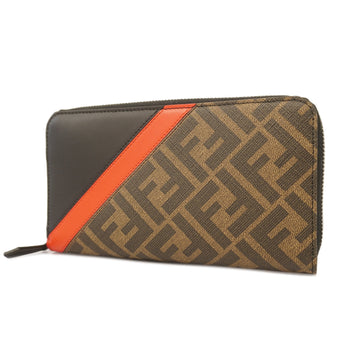 Fendi Zucca Bifold Long Wallet Women's PVC,Leather Long Wallet (bi-fold)