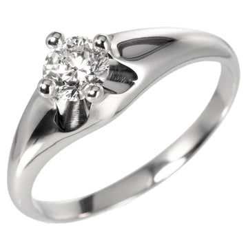 BVLGARI Corona Solitaire Ring No. 19 0.575ct/VS1/E/1EX Pt950 Platinum Diamond