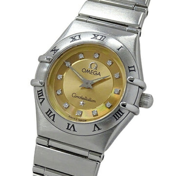 Omega Constellation Mini Cindy Crawford 1564.65 Watch Ladies 12P Diamond Quartz Stainless SS Polished