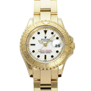 ROLEX yacht master 69628 white dial watch ladies