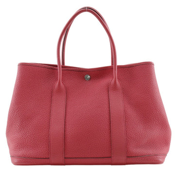 HERMES Garden Party PM Tote Bag Negonda Made in France 2015 Pink T Handbag A4 Snap Button Ladies