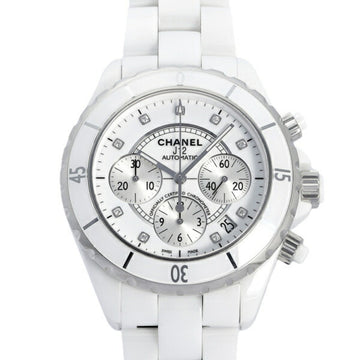 CHANEL J12 Chronograph 41MM H2009 White Dial Watch Men's
