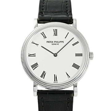 PATEK PHILIPPE Calatrava 5120G-001 White Roman Dial Watch Men's