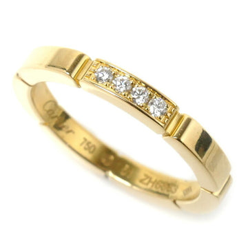CARTIER K18YG Yellow Gold Maillon Panthere 4P Diamond Ring B4080351 51 3.9g Ladies