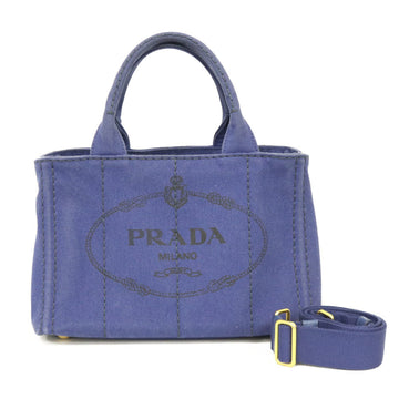 Prada Shoulder Bag Handbag Kanapatoto PM Blue Ladies