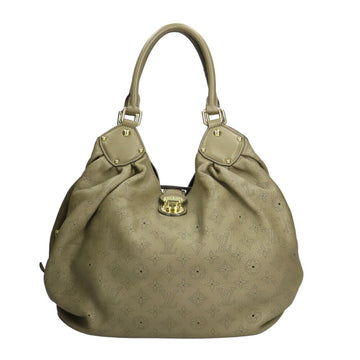 Louis Vuitton XL Mahina Shoulder Bag Monogram Gray Ladies