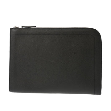 HERMES Zip Tablet Vernaise Palladium Hardware X Engraved [around 2016] Men's Vaux Epson Clutch Bag