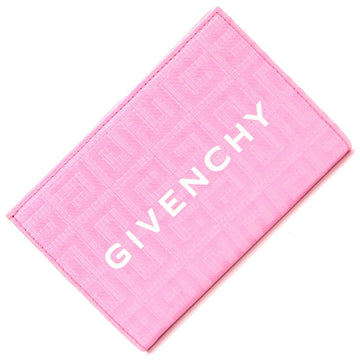 GIVENCHY bifold wallet G cut BB60L4B1GT pink leather coated canvas ladies