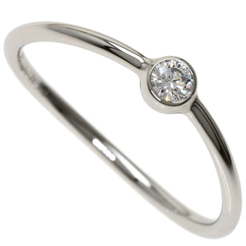 TIFFANY wave 1P diamond ring, ring platinum PT950 ladies &Co.