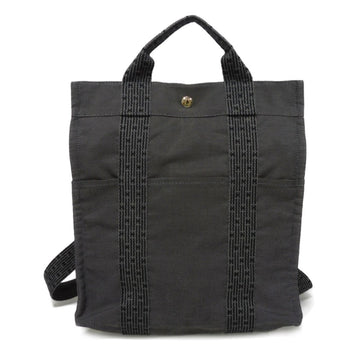 HERMES Rucksack Backpack Yale Line Ad MM Handbag Daypack W Serie Button Dark Gray Men's Women's Bag