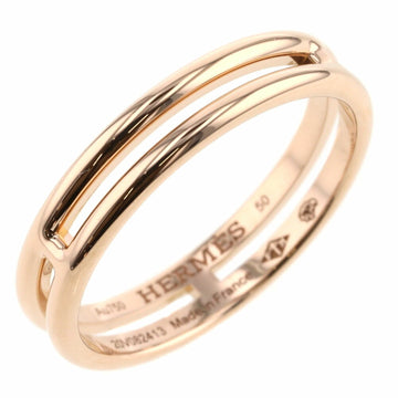 Hermes Ring Arianne Wedding Width about 3.8mm H119836B 00046 K18 Pink Gold No. 10 Women's HERMES