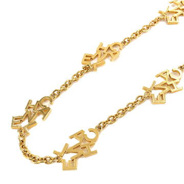 Chanel logo design long necklace gold vintage accessories