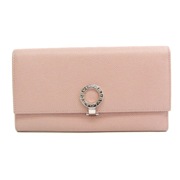 BVLGARI  35198 Women's Leather Long Wallet [bi-fold] Dusty Pink