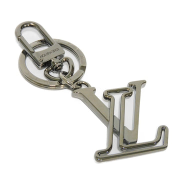 LOUIS VUITTON Keychain Porte Cle LV Line Signature Gunmetal Keyring Bag Charm Logo Ruthenium M80217 Men's