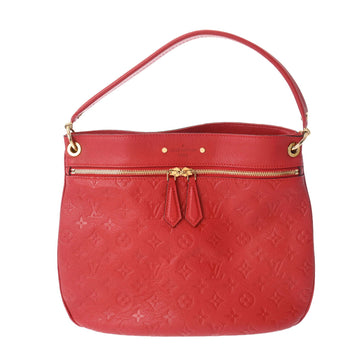 LOUIS VUITTON Monogram Empreinte Spontini Red M42820 Women's Leather Shoulder Bag