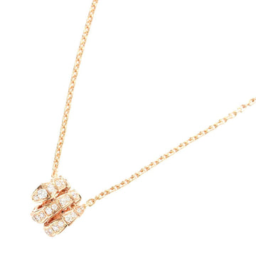 BVLGARIBulgari  Serpenti Viper Diamond Necklace 44cm K18 PG Pink Gold 750