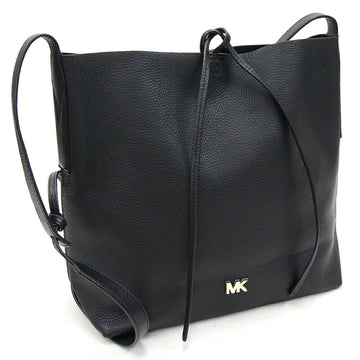 MICHAEL KORS Shoulder Bag Junie Large 30T8TX5M3L Black Leather Women's