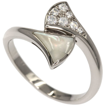 BVLGARI Diva Dream White Shell Diamond Ring K18 Gold Ladies