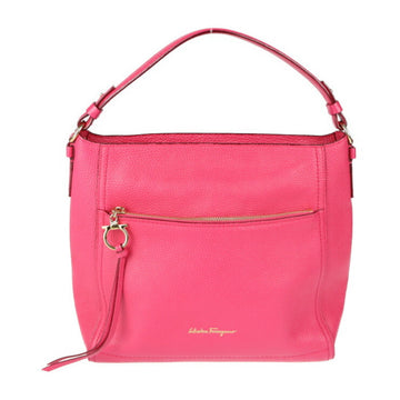 SALVATORE FERRAGAMO Gancini Handbag 21F865 Leather Pink 2WAY