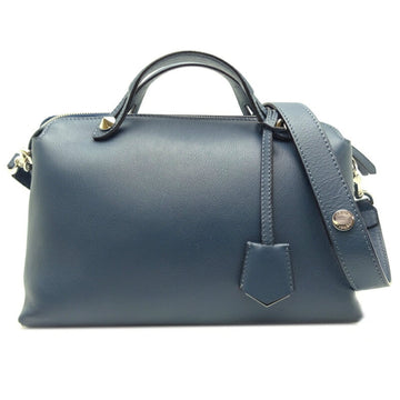 Fendi Visor Way Medium 2Way Bag Ladies Handbag 8BL124 Leather Blue