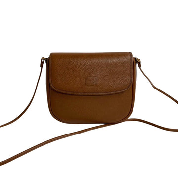 BURBERRYS Nova Check Logo Leather Genuine Mini Shoulder Bag Pochette Sacoche Brown 64066