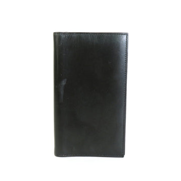 HERMES Notebook Cover Leather Black Unisex